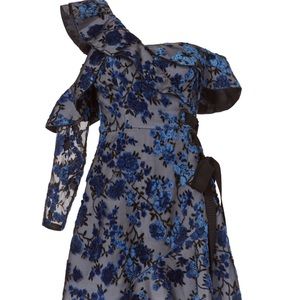 Self-portrait Eyelet Wrap Mini Dress in size US 2